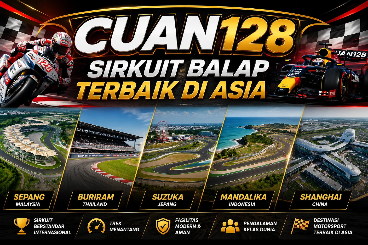 CUAN128 Sirkuit Balap Terbaik di Asia: Destinasi Motorsport Kelas Dunia